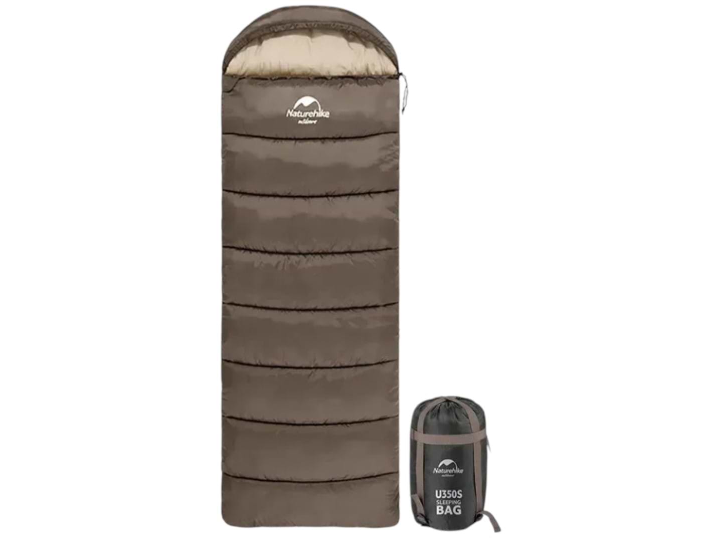 Спальный мешок Naturehike U350 NH20MSD07 Brown (6927595767221-R)